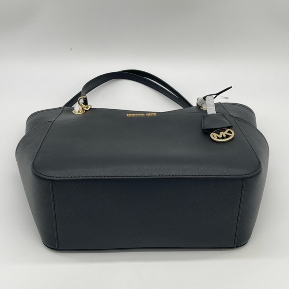 Michael Kors Large X Chain Shoulder Tote Bag Black - Picture 7 of 11